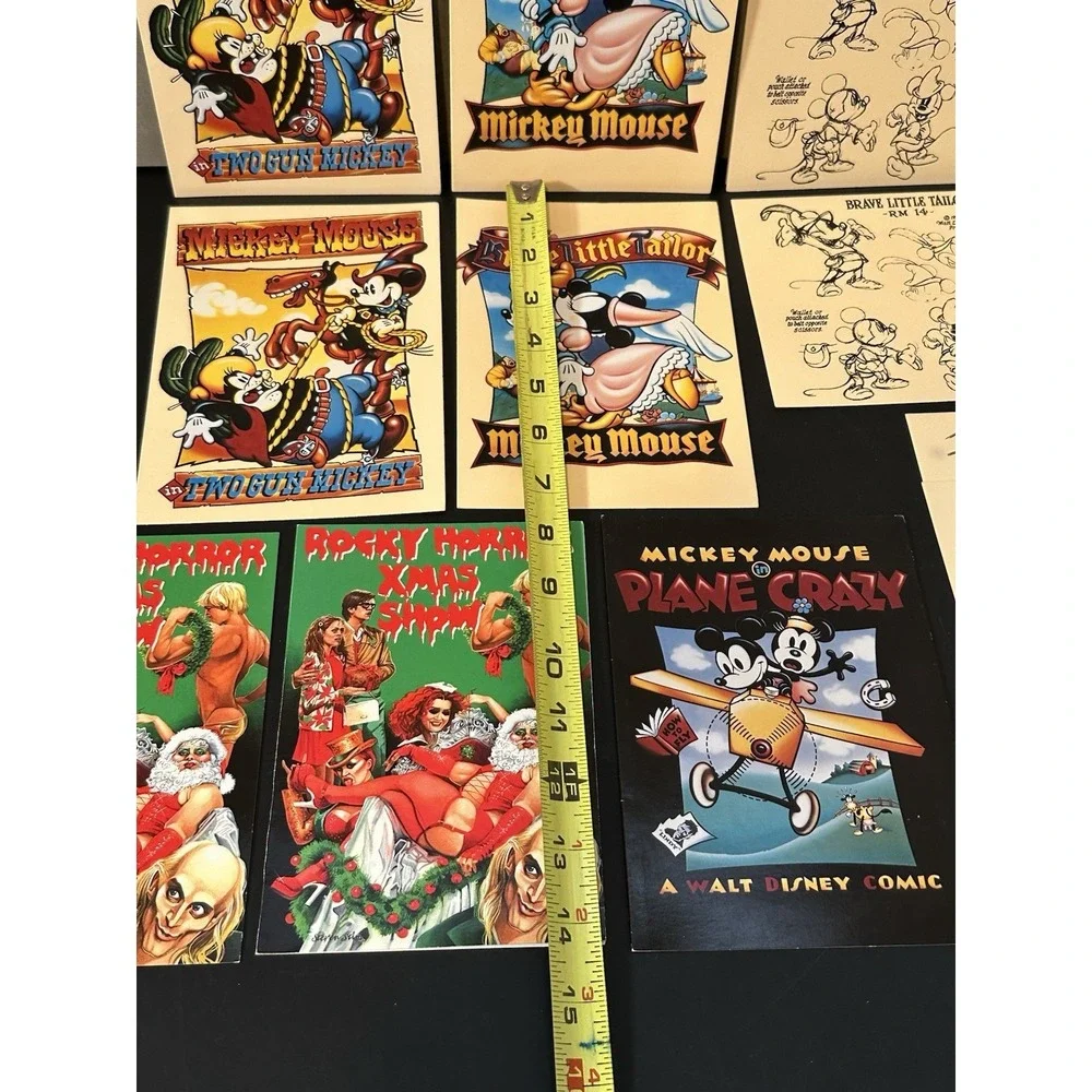 Mickey Mouse/rocky Horror Xmas Show Blank Note Cards Lot‎